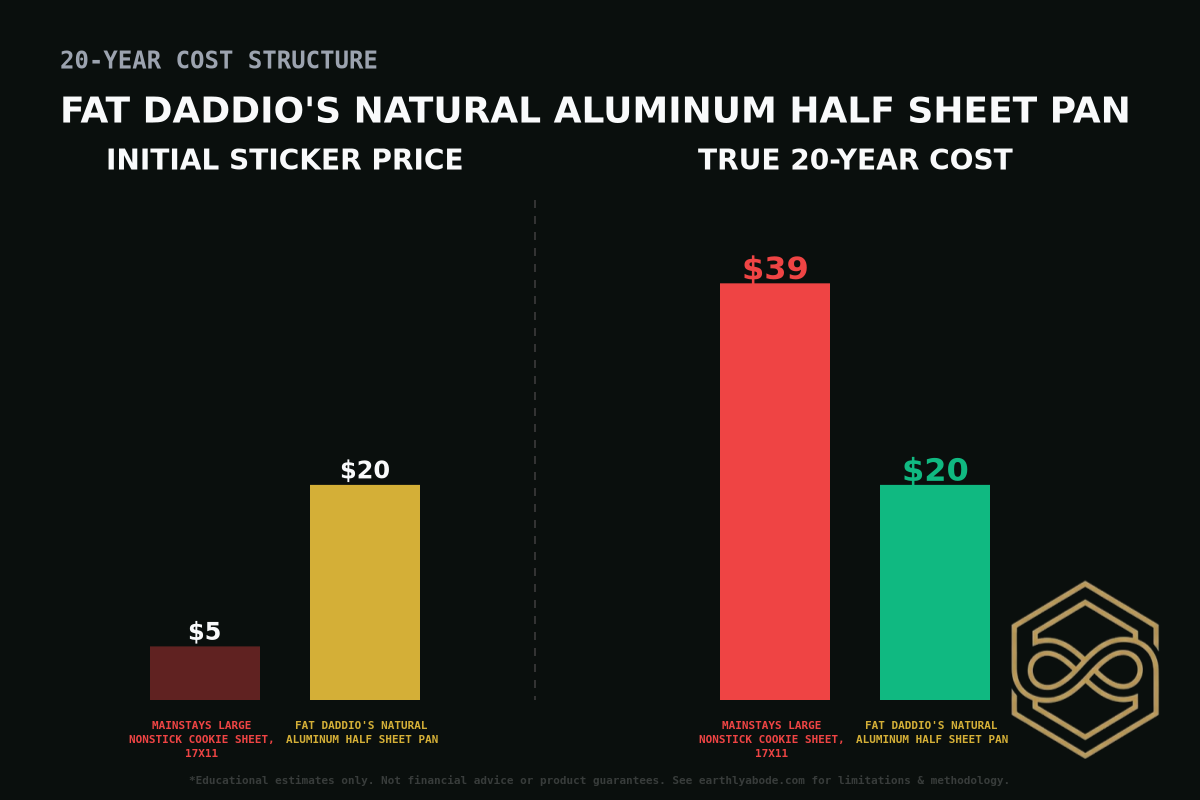 Fat Daddio's Natural Aluminum Half Sheet Pan Cost Breakdown