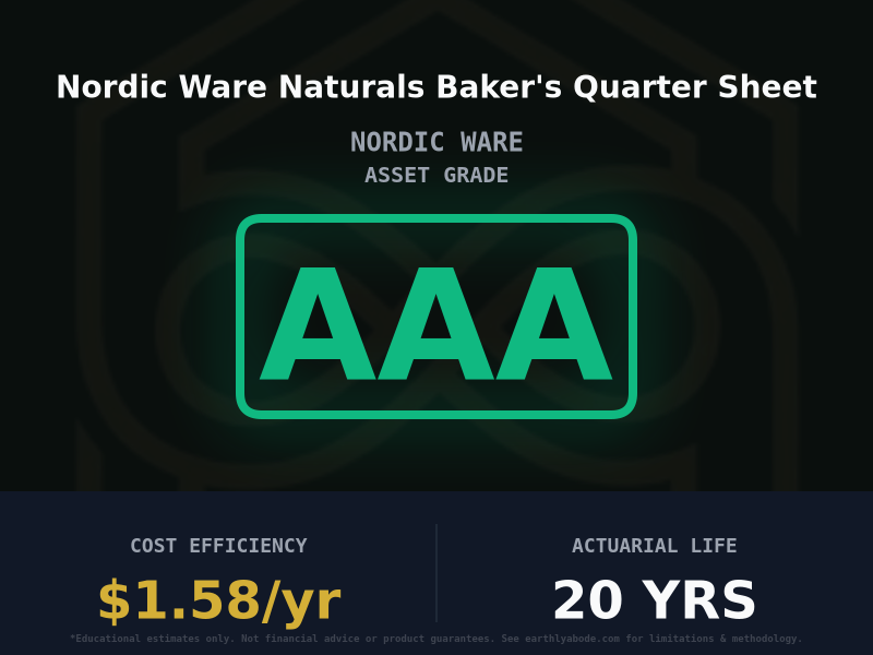 Nordic Ware Naturals Baker's Quarter Sheet Asset Rating: AAA