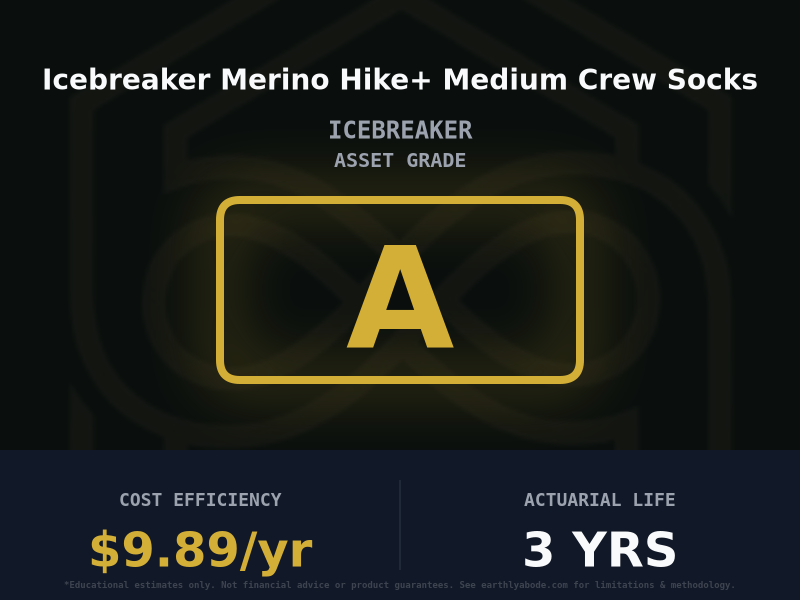 Icebreaker Merino Hike+ Medium Crew Socks Asset Rating: AA