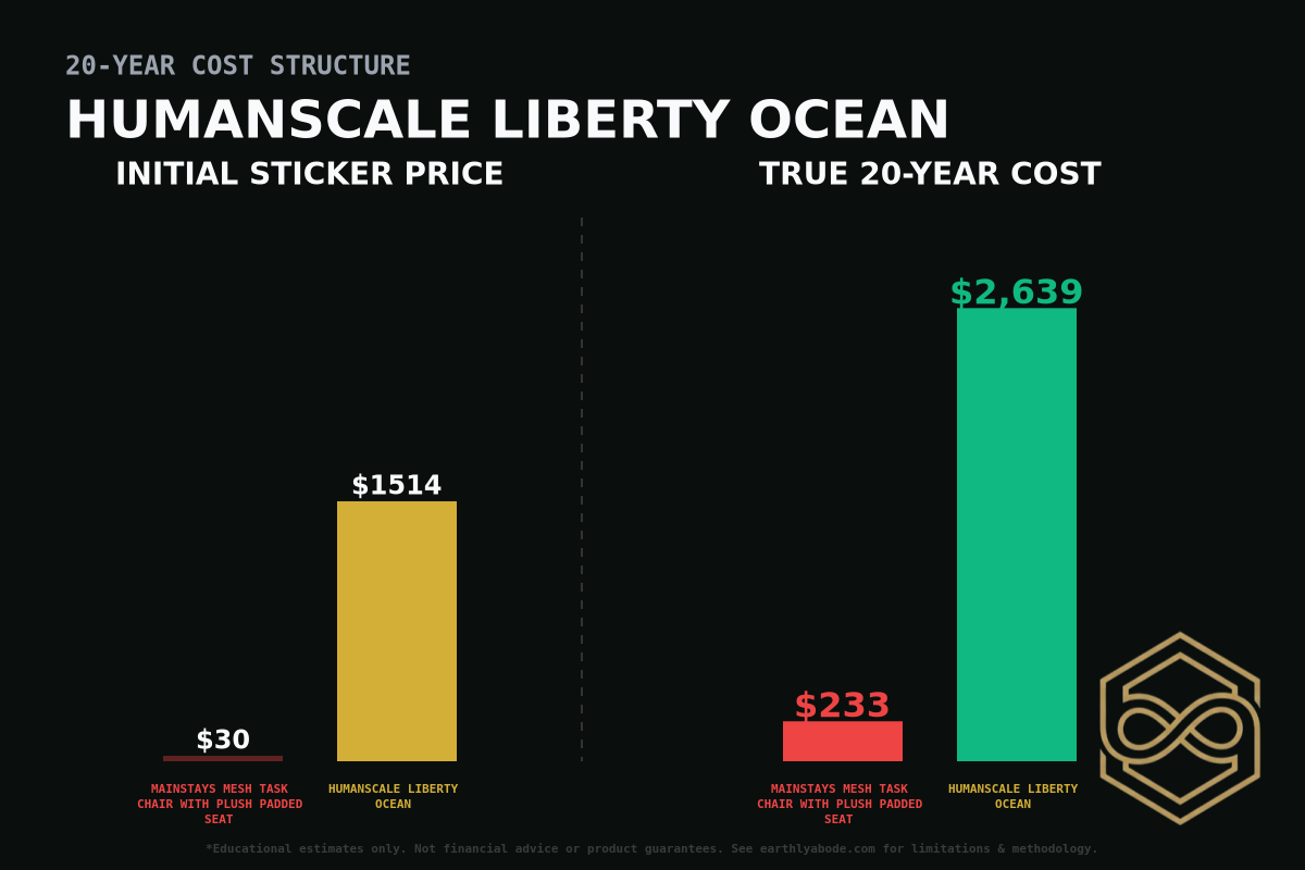 Humanscale Liberty Ocean Cost Breakdown