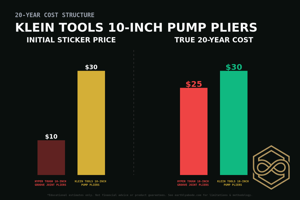Klein Tools 10-inch Pump Pliers Cost Breakdown