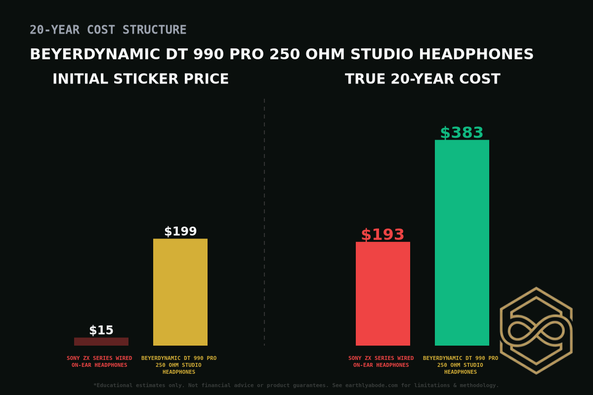 Beyerdynamic DT 990 PRO 250 Ohm Studio Headphones Cost Breakdown
