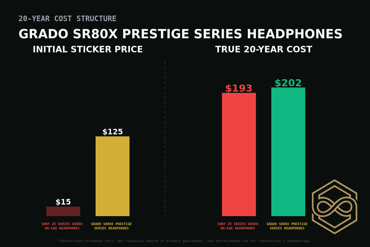 Grado SR80x Prestige Series Headphones Cost Breakdown