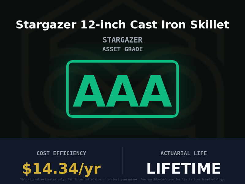 Stargazer 12-inch Cast Iron Skillet Asset Rating: AAA