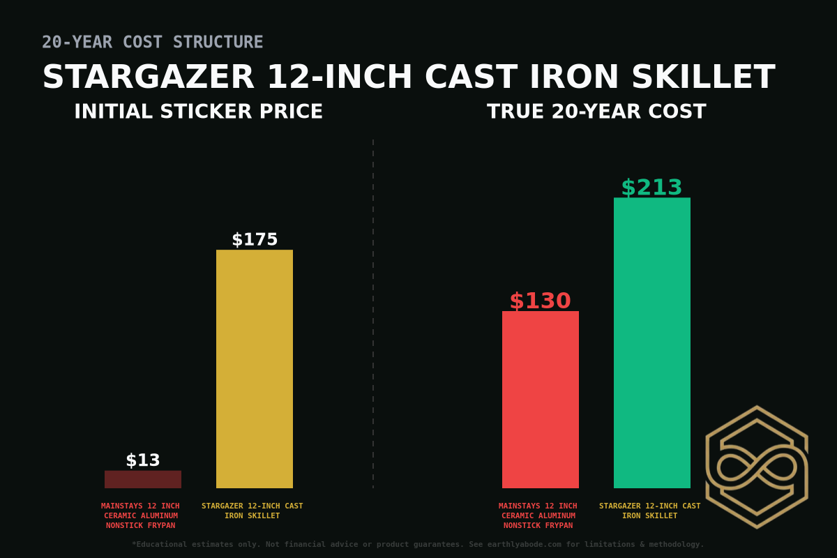 Stargazer 12-inch Cast Iron Skillet Cost Breakdown