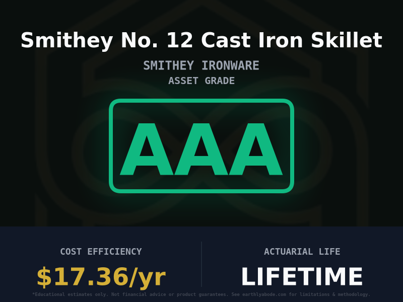 Smithey No. 12 Cast Iron Skillet Asset Rating: AAA