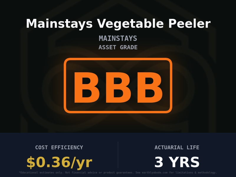 Mainstays Vegetable Peeler Asset Rating: BBB