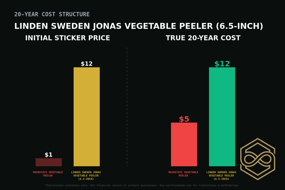 Linden Sweden Jonas Vegetable Peeler (6.5-inch) Cost Breakdown