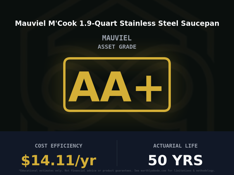 Mauviel M'Cook 1.9-Quart Stainless Steel Saucepan Asset Rating: AA+