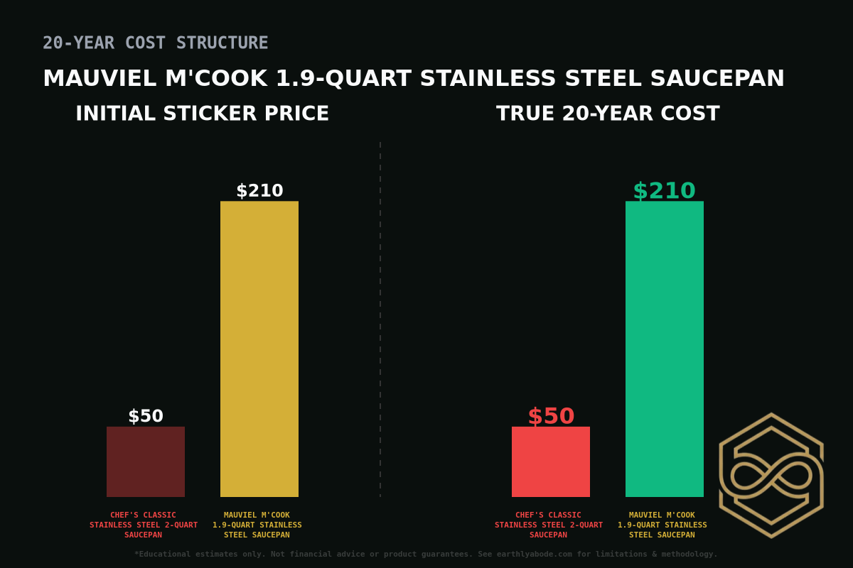 Mauviel M'Cook 1.9-Quart Stainless Steel Saucepan Cost Breakdown