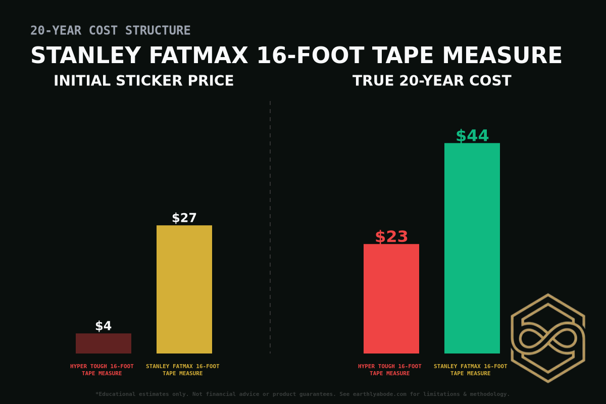 Stanley FatMax 16-foot Tape Measure Cost Breakdown
