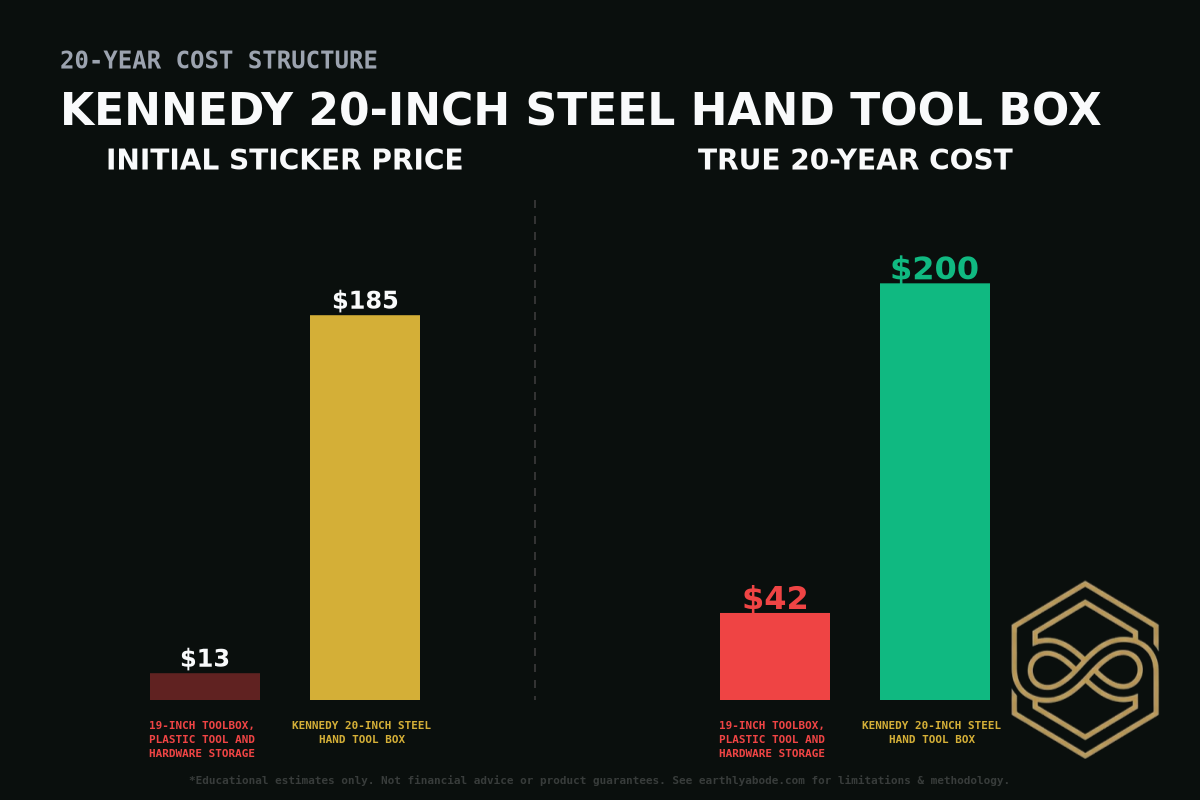 Kennedy 20-inch Steel Hand Tool Box Cost Breakdown
