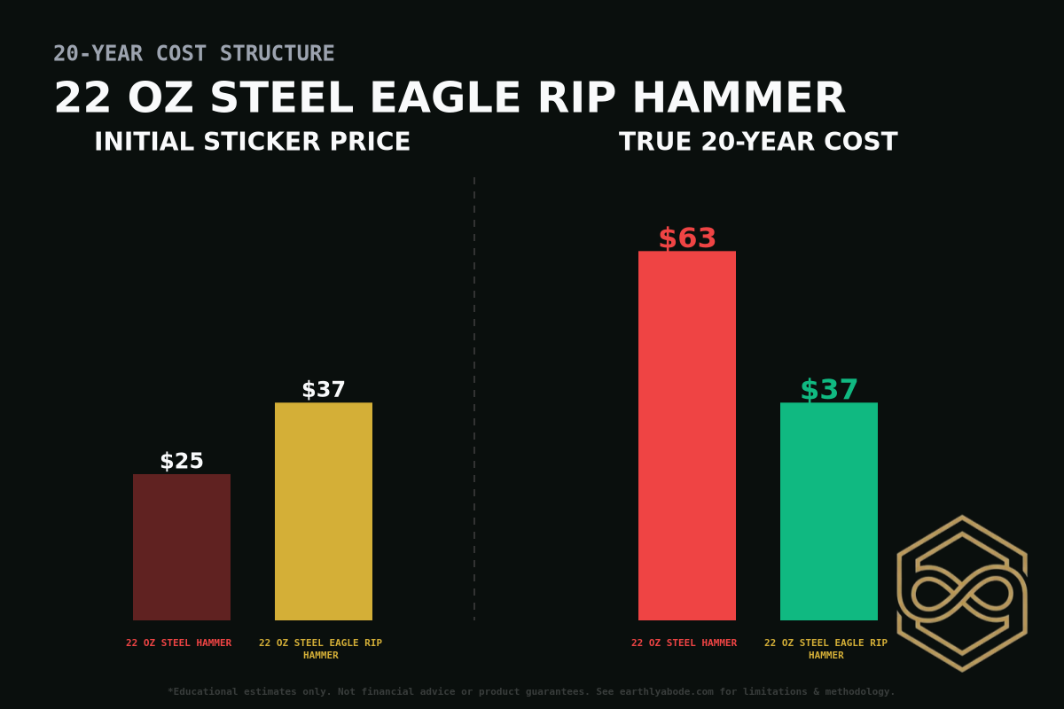 22 oz Steel Eagle Rip Hammer Cost Breakdown