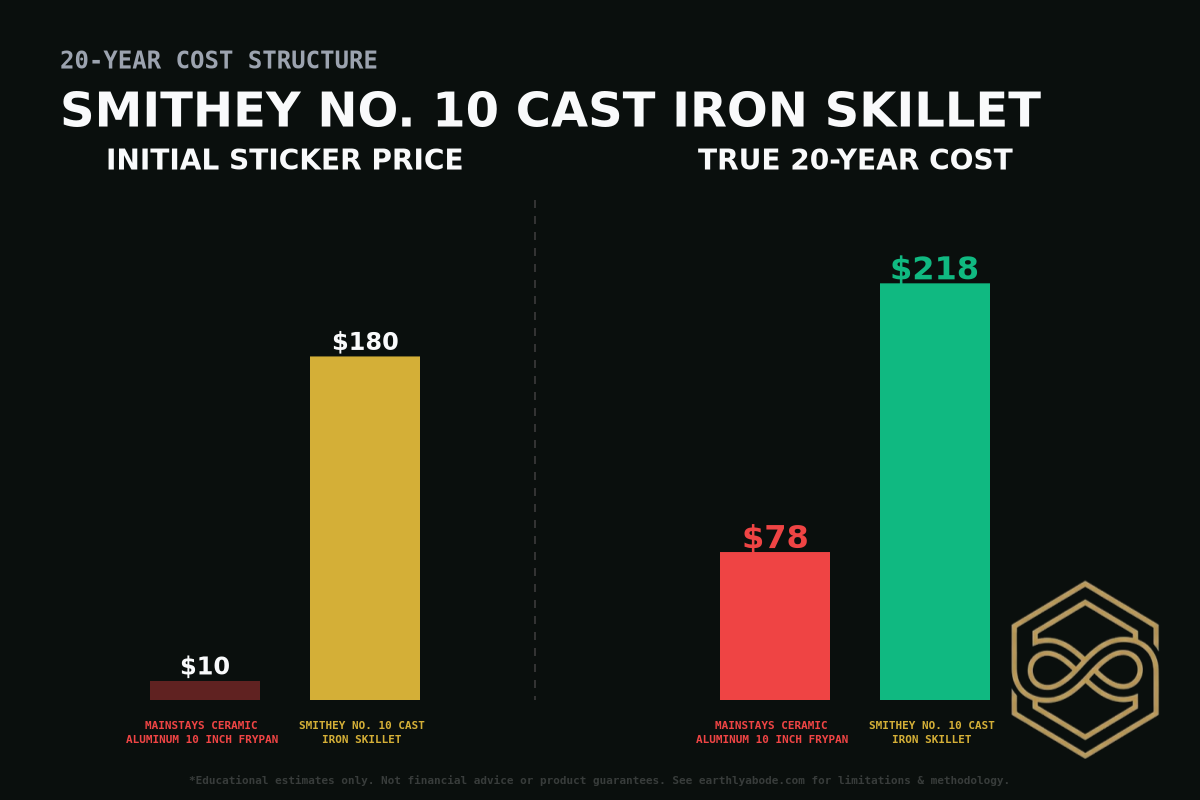 Smithey No. 10 Cast Iron Skillet Cost Breakdown