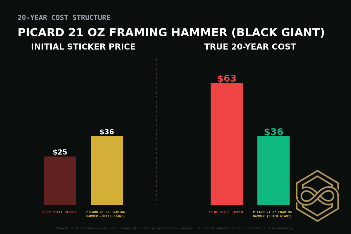 Picard 21 oz Framing Hammer (Black Giant) Cost Breakdown