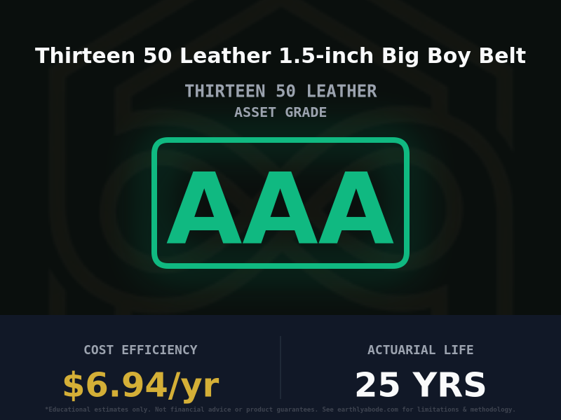 Thirteen 50 Leather 1.5-inch Big Boy Belt Asset Rating: AAA