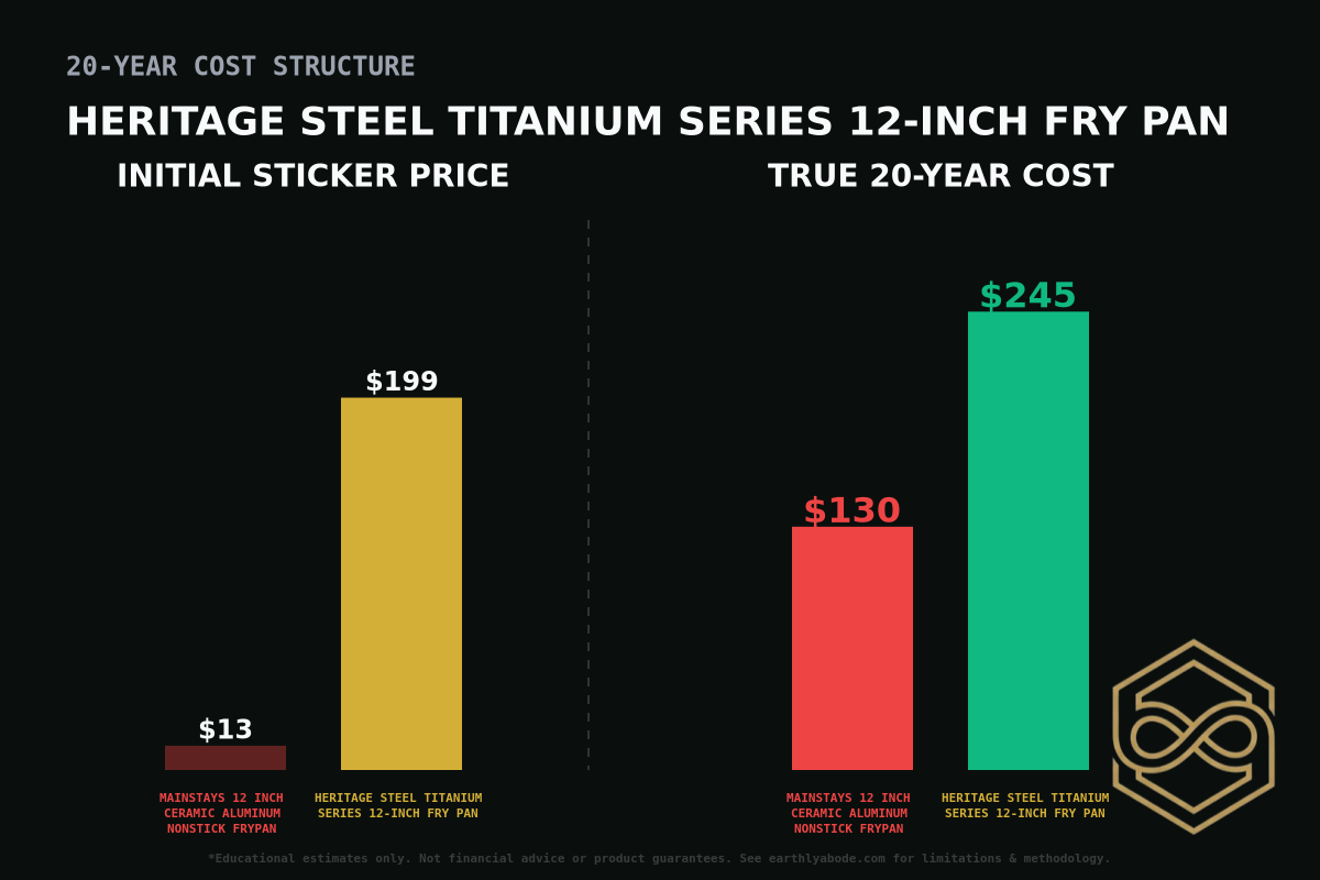 Heritage Steel Titanium Series 12-inch Fry Pan Cost Breakdown