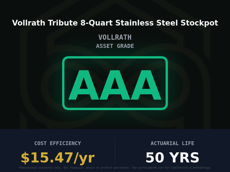 Vollrath Tribute 8-Quart Stainless Steel Stockpot Asset Rating: AA+