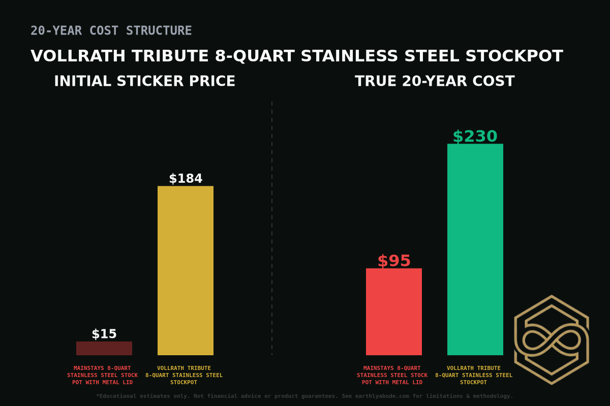 Vollrath Tribute 8-Quart Stainless Steel Stockpot Cost Breakdown