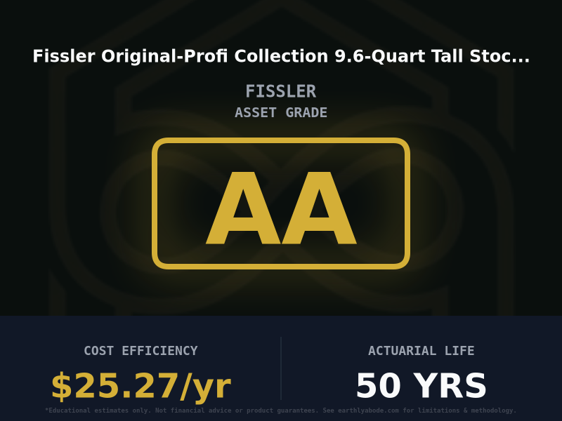 Fissler Original-Profi Collection 9.6-Quart Tall Stock Pot Asset Rating: AA+