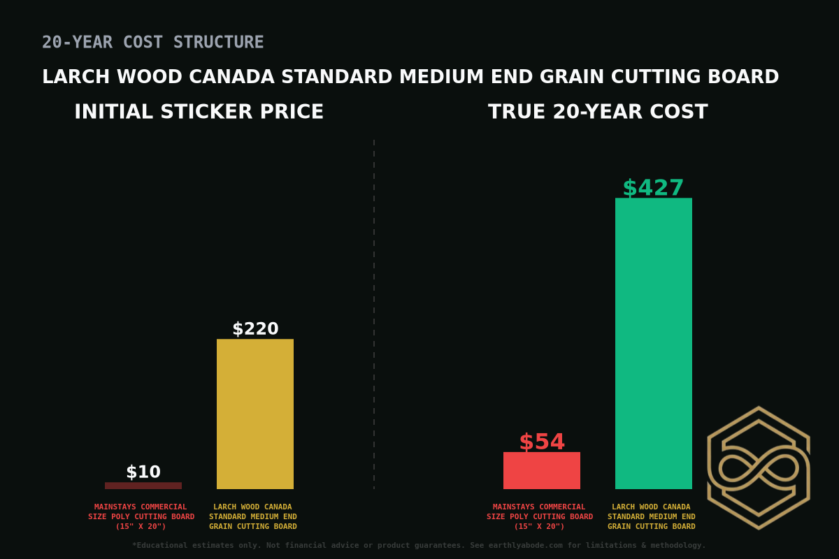 Larch Wood Canada Standard Medium End Grain Cutting Board Cost Breakdown