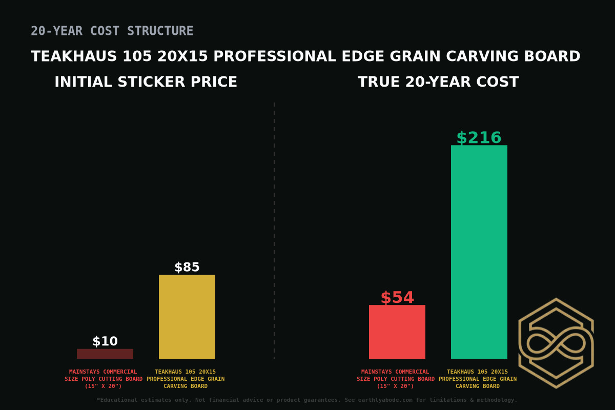 Teakhaus 105 20x15 Professional Edge Grain Carving Board Cost Breakdown