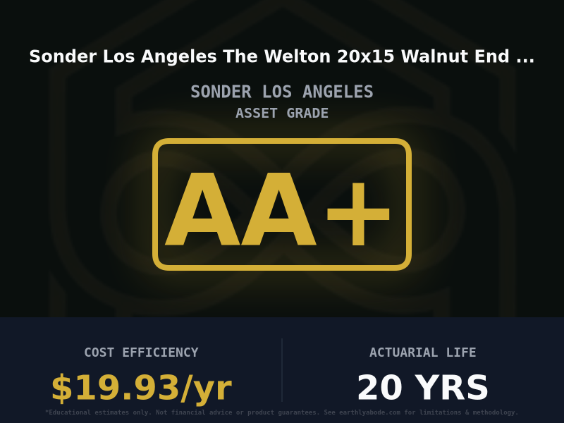 Sonder Los Angeles The Welton 20x15 Walnut End Grain Cutting Board Asset Rating: AA+