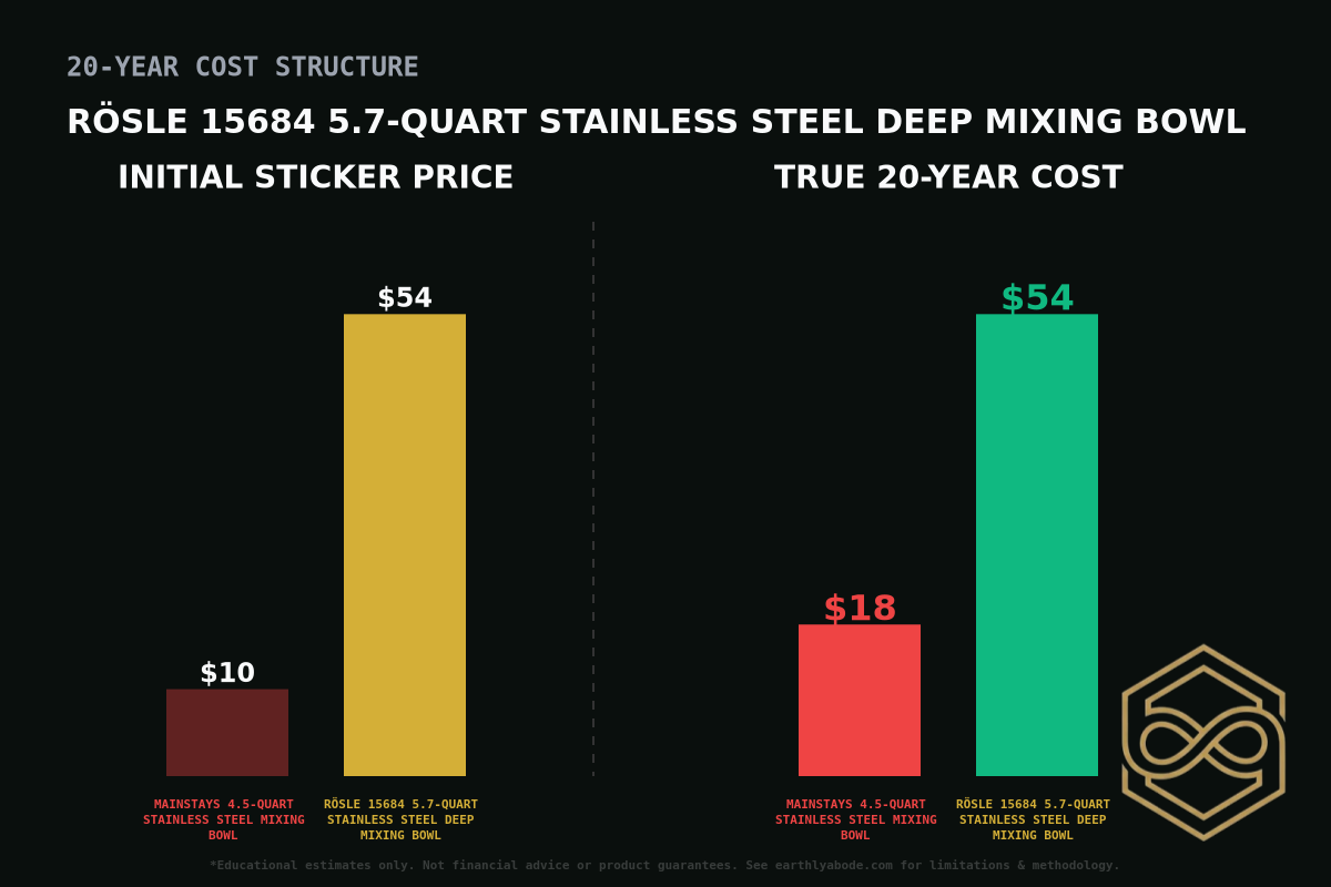 Rösle 15684 5.7-Quart Stainless Steel Deep Mixing Bowl Cost Breakdown