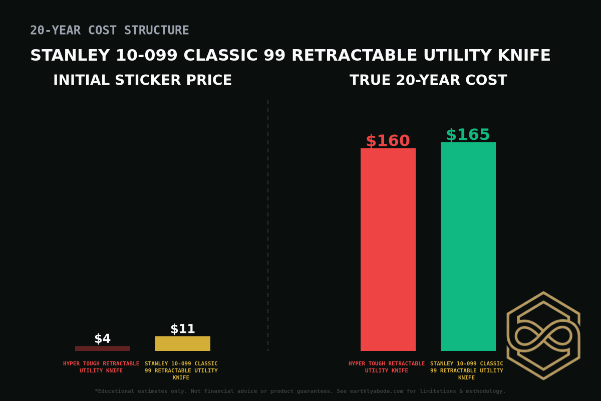 Stanley 10-099 Classic 99 Retractable Utility Knife Cost Breakdown