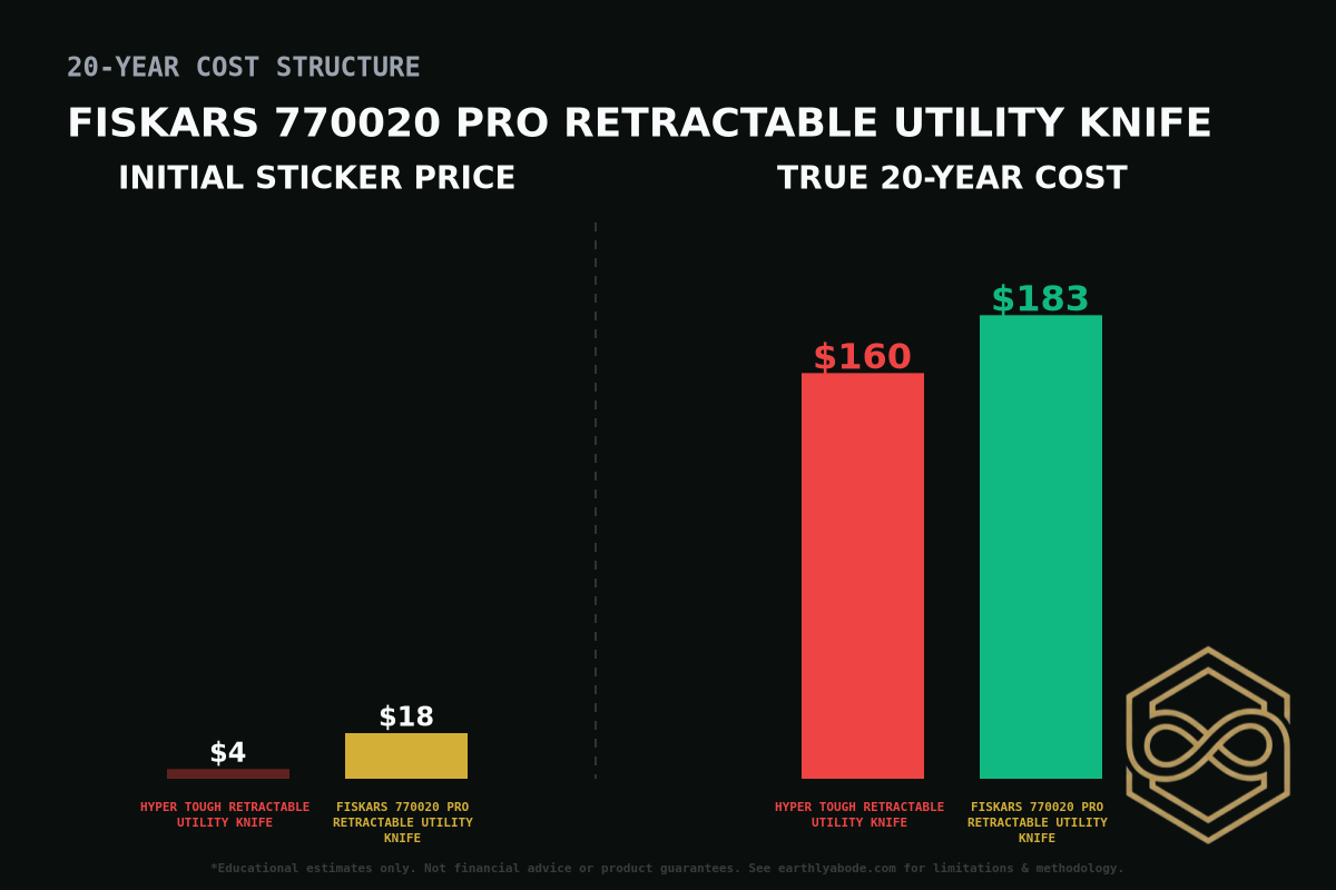 Fiskars 770020 Pro Retractable Utility Knife Cost Breakdown