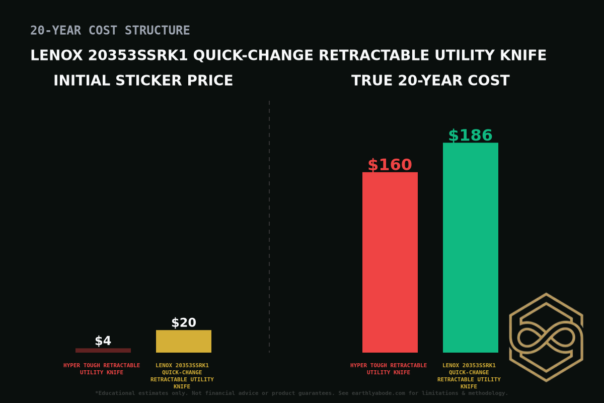 Lenox 20353SSRK1 Quick-Change Retractable Utility Knife Cost Breakdown