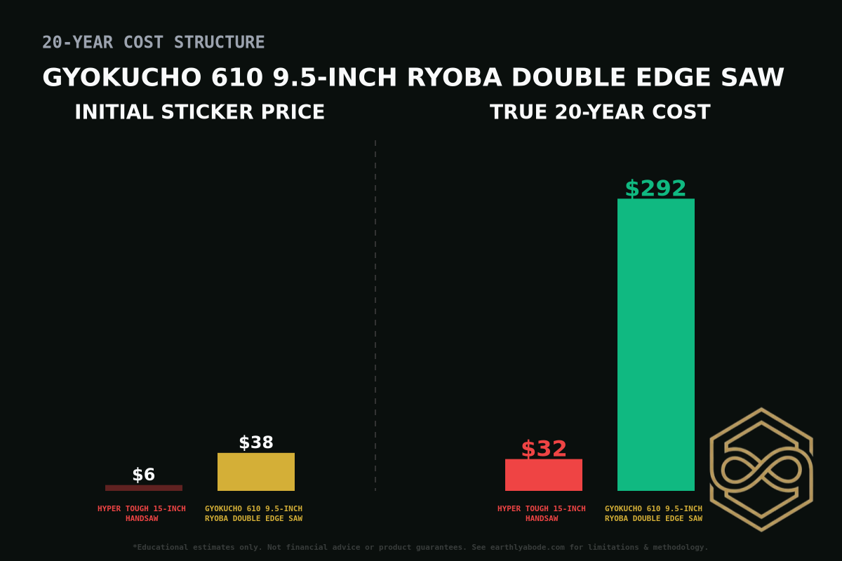 Gyokucho 610 9.5-Inch Ryoba Double Edge Saw Cost Breakdown