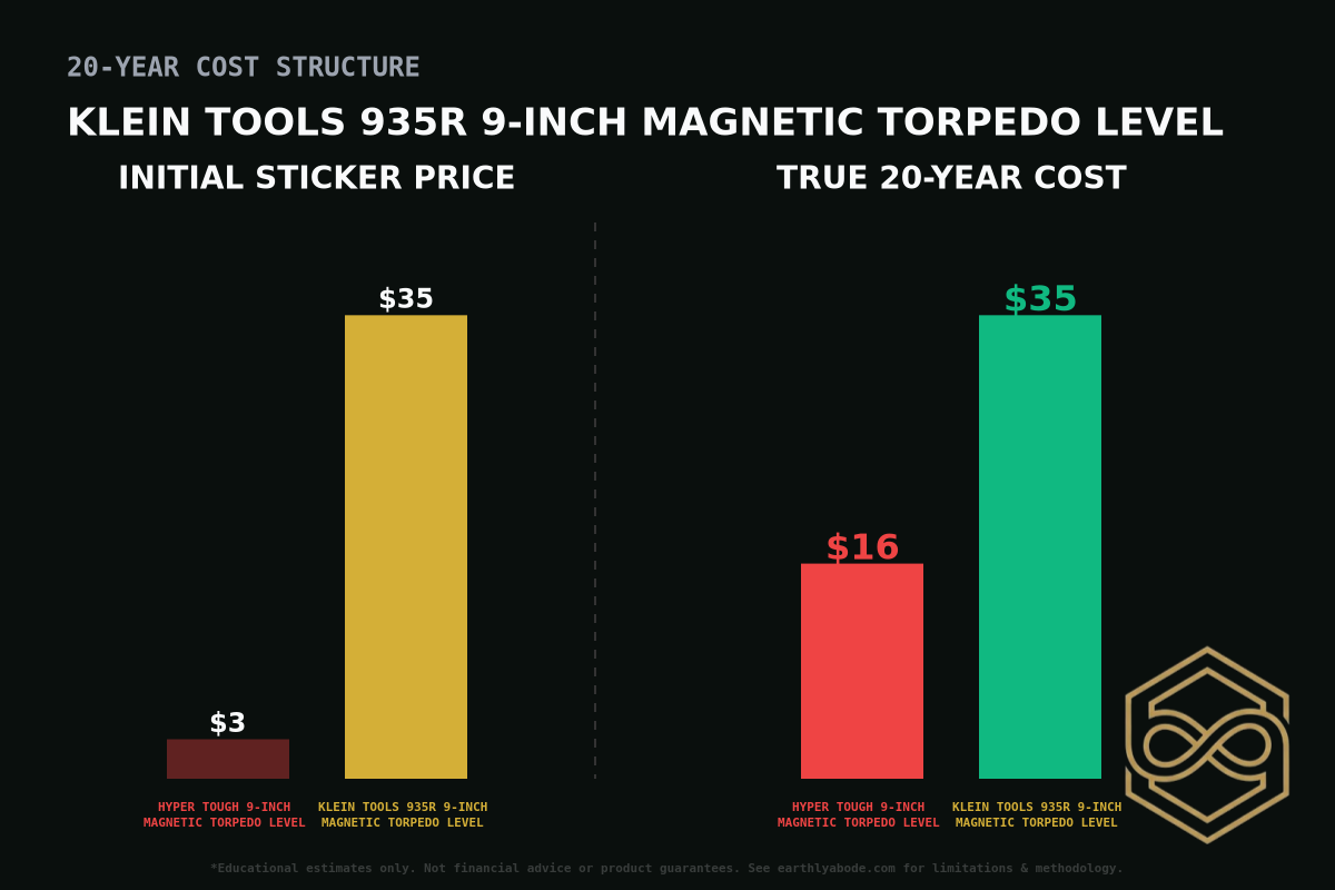 Klein Tools 935R 9-Inch Magnetic Torpedo Level Cost Breakdown