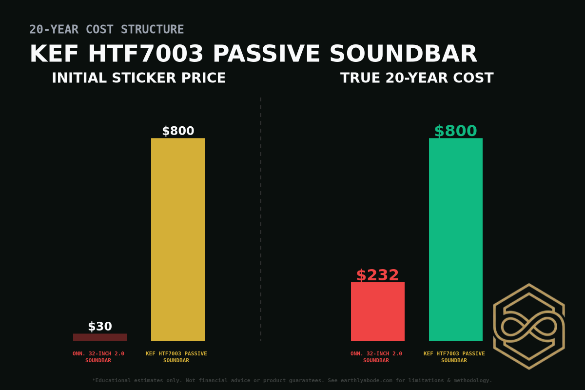 KEF HTF7003 Passive Soundbar Cost Breakdown