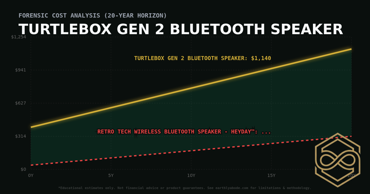 Turtlebox Gen 2 Bluetooth Speaker TCO Chart: $1140 vs Retro Tech Wireless Bluetooth Speaker - heyday™